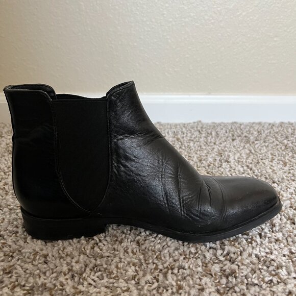 Zara Leather Oxford Boots Size 7 - Picture 3 of 7